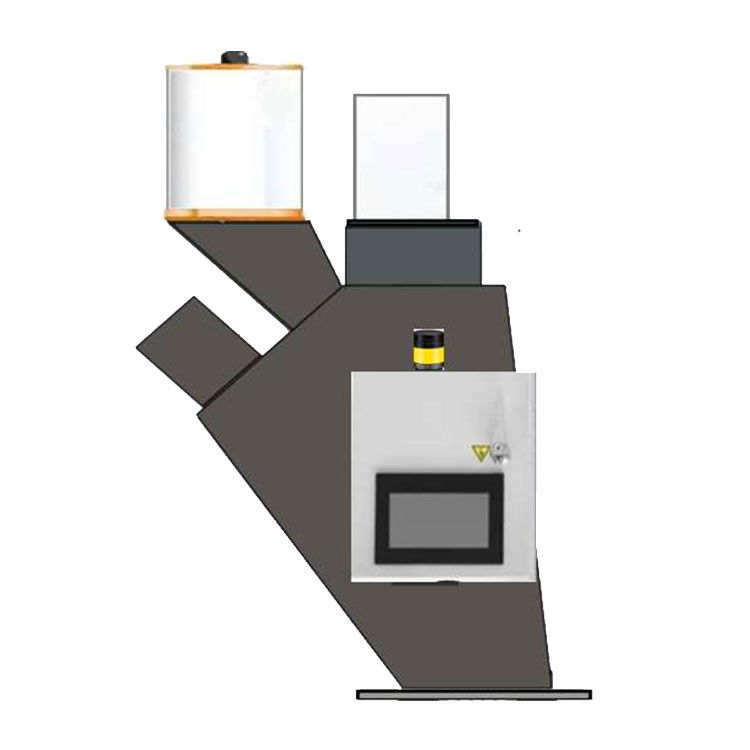 In-flight weightless color powder blending machine